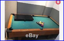 Pool table and 19 tv
