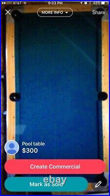 Pool table for sale used