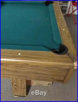 Pool table standard size 8' x 4' with three 1 slate top