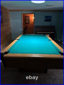 Pool table with accessories