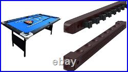 Portable 6-Ft Pool Table with Easy Folding, Includes Balls, Cues, Chalk