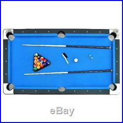Portable Pool Table 6 Ft Indoor Billiard Easy Folding Storage Balls Cues Chalk