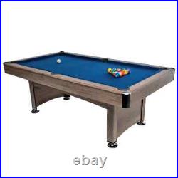 (Price Reduced) Pool Table (7 Ft.) (Rustic Brown/Blue)