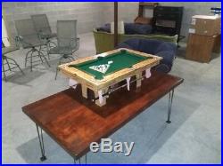 Prison art craftstick miniature pool table. Rec Room, Kids-play handmade