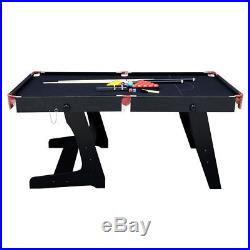Professional Folding Snooker Billiards Table with Pool Ball Sets Cue Triangle