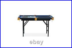 RACK Leo 4-Foot Folding Billiard/Pool Table Blue