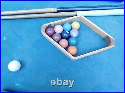 RARE Turn of the Century Pool Table With Accessories Walnut or Mahogany