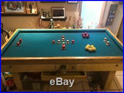 RARE vintage Exhibit Supply Co. Coin Operated Bumper Pool Table Antique