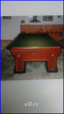 REDUCED Brunswick balke collender nine foot 1917 pool table
