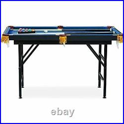 Rack Leo 4-Foot Folding Billiard/Pool Table Blue