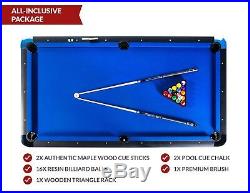 Rack Orion 8-Foot Billiard/Pool Table, Includes Complete Accessories Set