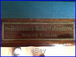 Rare 1908 Pool Table Brunswick Balke Collender Co Old Mission Style B 4 Leg