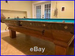 Rare! A L Sterling Pool Table 9 Ft. Refinished