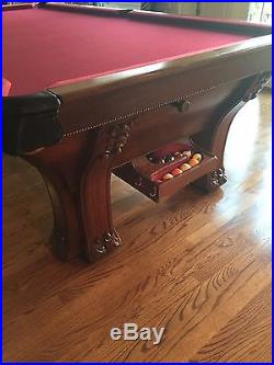 Rare Brunswick-Balke-Collender 1896 Pfister 9' Pool Table