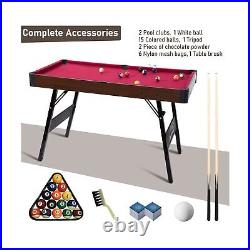 RayChee 48 Folding Pool Table, Portable Billiard Game Tables for Kids and Ad