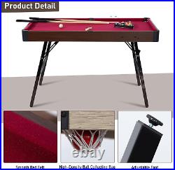 Raychee 48 Folding Pool Table, Portable Billiard Game Tables for Kids and Adult