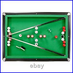 Renegade 54-In Slate Bumper Pool Table with Green Felt and Green/Black