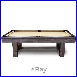 Reno 8' Pool Table with Rustic Antique Walnut Finish and FREE SHIPPING