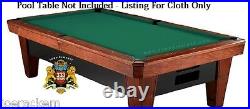 SIMONIS 760 CLOTH 10' Set, STANDARD GREEN Pool Table Cloth $25 Value added