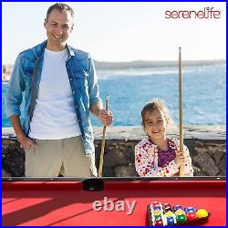SereneLife 76'' Portable and Foldable Pool Table with Accessory Kit