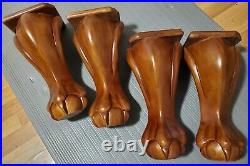 Set of 4 pool table legs Claw foot and ball Pool Table Legs new never used