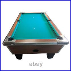 Shelti 93 Pool Table with Dollar Bill Acceptor and Storage Cherry