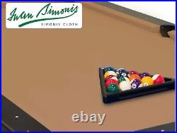 Simonis Cloth 860 Camel Fits 8' Pool Table Pre Cut Bed & Rails