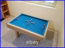 Slate Bumper Pool Table with 2 sets of balls and 2 cues