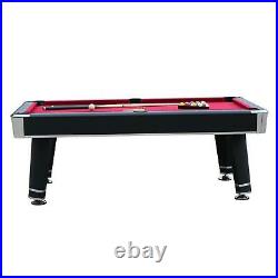 Sleek Modern Hathaway Jupiter 7 ft Pool Table Bill Red