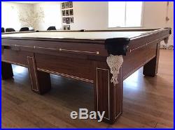 Snooker Pool Table, 1900 Circa Brunswick Antique- Balke Colllender Company