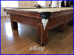 Snooker Pool Table, 1900 Circa Brunswick Antique- Balke Colllender Company