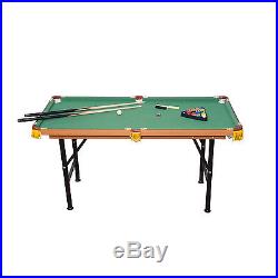 Soozier 4.5FT Mini Foldable Pool Table Portable Billiard Table full set withballs