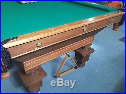 Southern Antique Brunswick Billiards Pool Table
