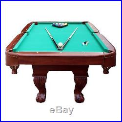 Sportcraft 7.5' Ball and Claw Billiard Pool Table with Cue Rack Accessories NEW