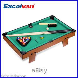 Sports Indoor Game Mini Table Top Pool Table Game 19'' Billiard Table Set Gift