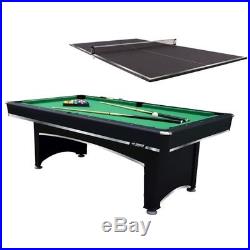 Sports Phoenix Pool Table with Table Tennis Ping Pong Top Table Billiard Game