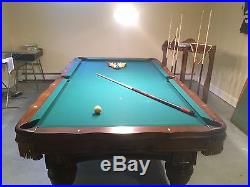 Standard Brunswick pool table with all needed materials, local pick-up/move only