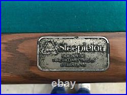 Steepleton 1 pc slate solid oak pool table