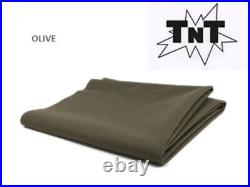 TNT Billiard Pool Table Felt Cloth withTeflon 8' Cut Bed & Rails Olive
