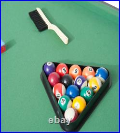 Table Pool Folding Billiard Game Portable Foldable Ft Balls Cues Set Fairmont