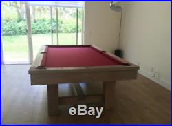 Tahoe 8 foot Rustic Natural Finish -Brand New Slate Pool. Table by IMPERIA