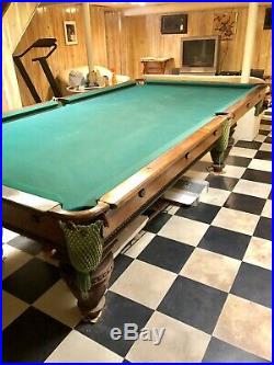 The Brunswick Balke Collender Co Antique pool table 1912 Incredible Price