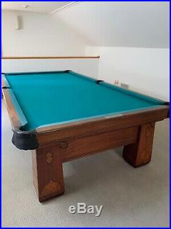 The Brunswick Balke Collender Co. Monarch Cushions The Royal 1926 Pool Table