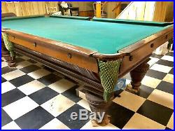 The Brunswick Balke Collender Co Union League Antique pool table 1912 Deal