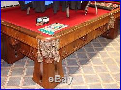 The Kling Antique 9' Brunswick Balke Collender / BBC Pool Table