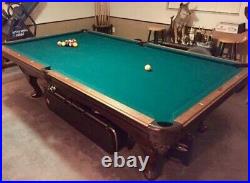 The St. Charles Pool table is made from Solid Wood and features ornate carvings