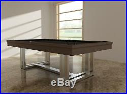 Trillium Pool Table By Imperial 8' Black Oak and Silver 8 ft