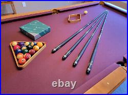 USA Made Pool Table + Aramith Balls + Graphite Pool Cues