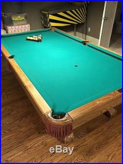 USED 87 Billiard Pool Table with Set and Rack