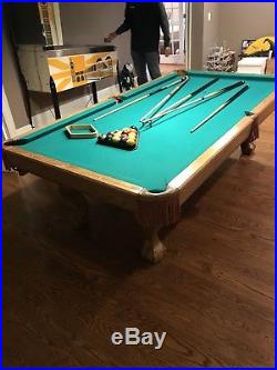 USED 87 Billiard Pool Table with Set and Rack
